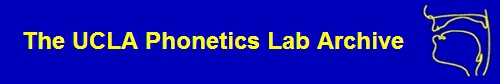 UCLA Phonetics Lab Archive
